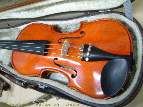 リンツ楽器 / スズキ バイオリン No.330 3/4 弓、ケースセット USED