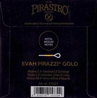 EVAH　PIRAZZI　GOLD　PIRASTRO/G=SILVERY バイオリン弦セット