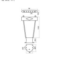 SCUD　アーチトップギター用テールピース　SSG-6CS　　クローム